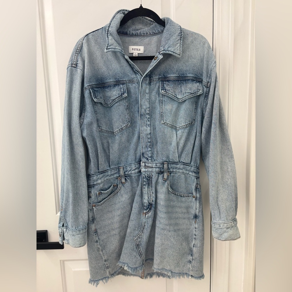 PISTOLA Nina dress denim dress long sleeve